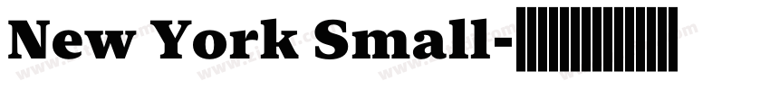 New York Small字体转换